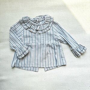 Patricia Mendiluce Gingham Ruffle Collar Blouse 2T